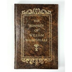 The Sonnets of William Shakespeare By Avenel Books Vintage 1961 Hardcover